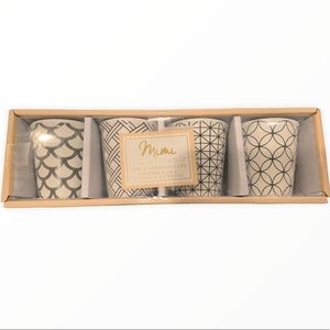 Mimi black and white Expresso cups